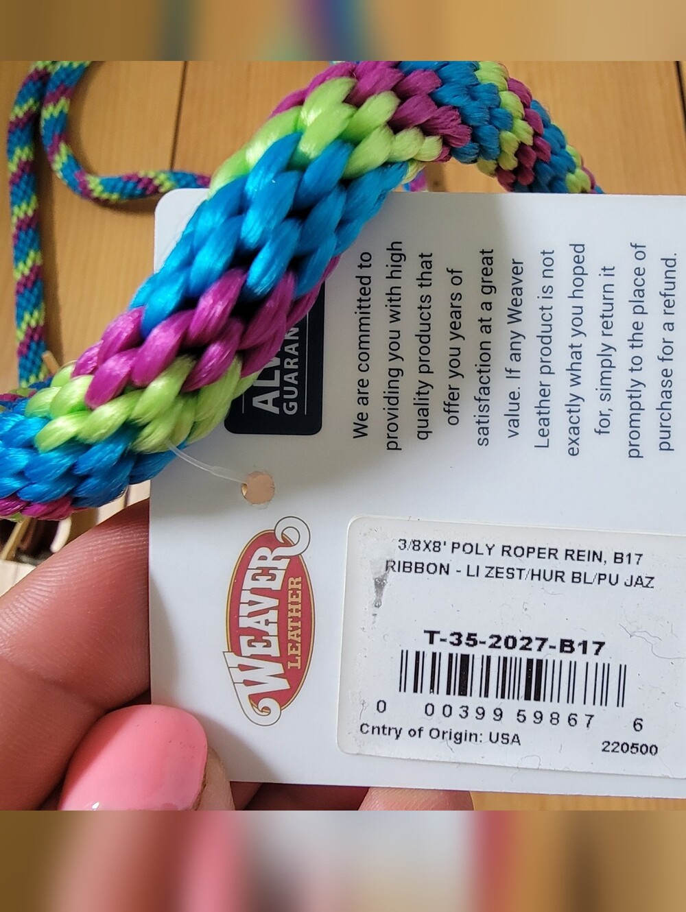 Weaver Poly Roper Reins - Picture 3 of 3